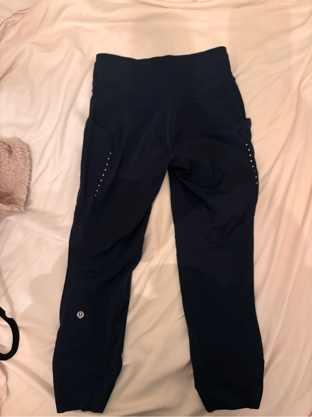 Lululemon Blue Leggings with Side Pockets